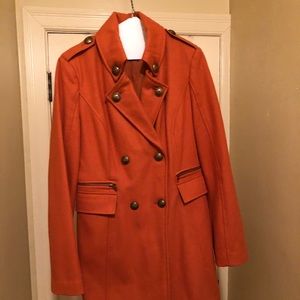 Black River wool coat orange